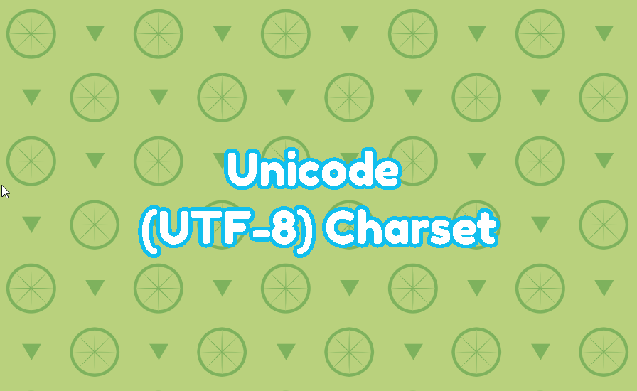 utf8 charset